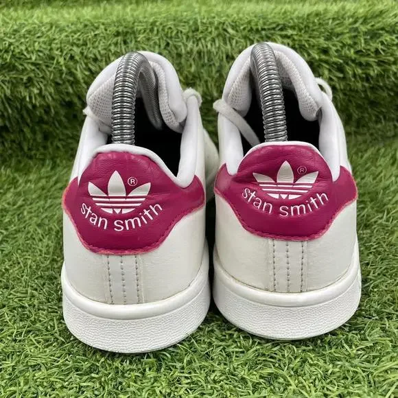 Adidas Originals Stan Smith White Pink Trainers Size UK 5.5 B32703 - Picture 4 of 8